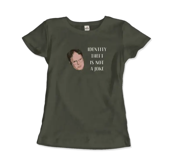 Identity Theft is Not a Joke - Schrute's Quote T-Shirt - Image 8