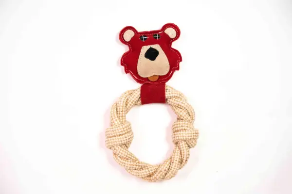 Bear & Rope Natural Dog Toy - Image 2