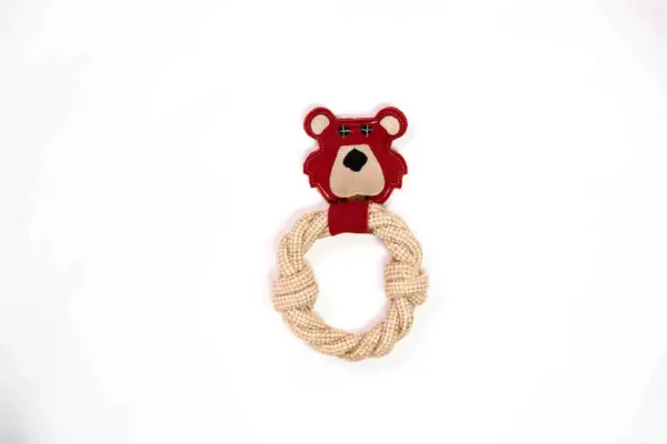 Bear & Rope Natural Dog Toy - Image 4