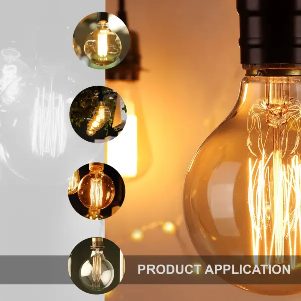 E26 G95 60W Vintage Retro Industrial Filament Dimmable Bulb~1049 - Image 10