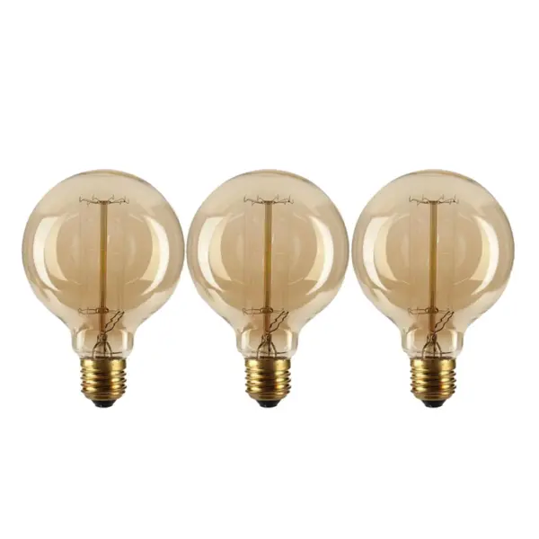 E26 G95 60W Vintage Retro Industrial Filament Dimmable Bulb~1049 - Image 12