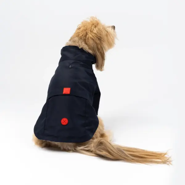 Jean-Paul Dog Raincoat High Neck Waterproof Jacket with Adjustable Collar & Poop Bag Dispenser - Image 5