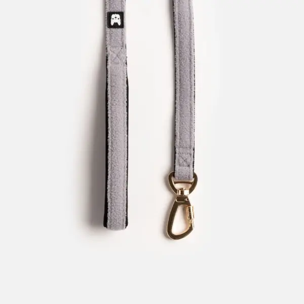 Aquafleece Dog Leash Grey Water-Resistant Leash with Padded Handle & Lockable Metal Hardware - Image 3