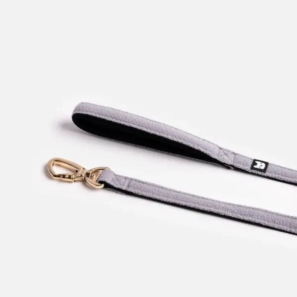 Aquafleece Dog Leash Grey Water-Resistant Leash with Padded Handle & Lockable Metal Hardware - Image 4