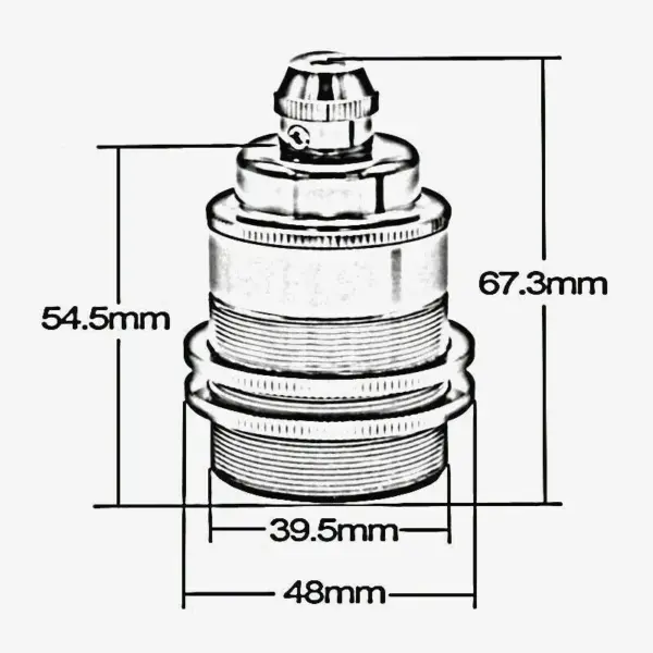 E26 Edison Screw Cap Socket Fitting Pendant Ceiling Light Lamp Bulb Holder~1233 - Image 2