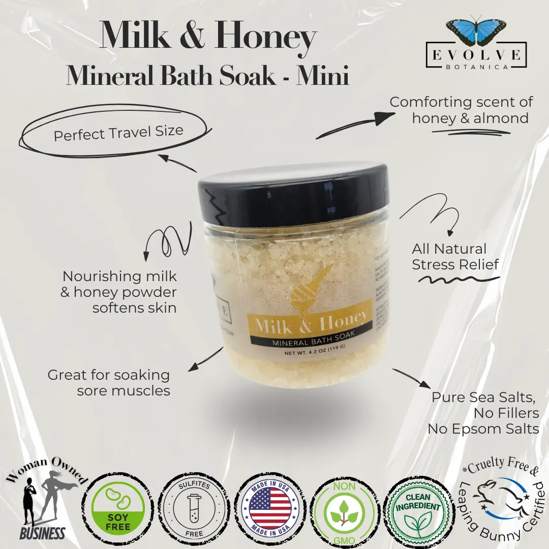 Mineral Soak - Milk & Honey (Bath Salt) Mini - Image 2