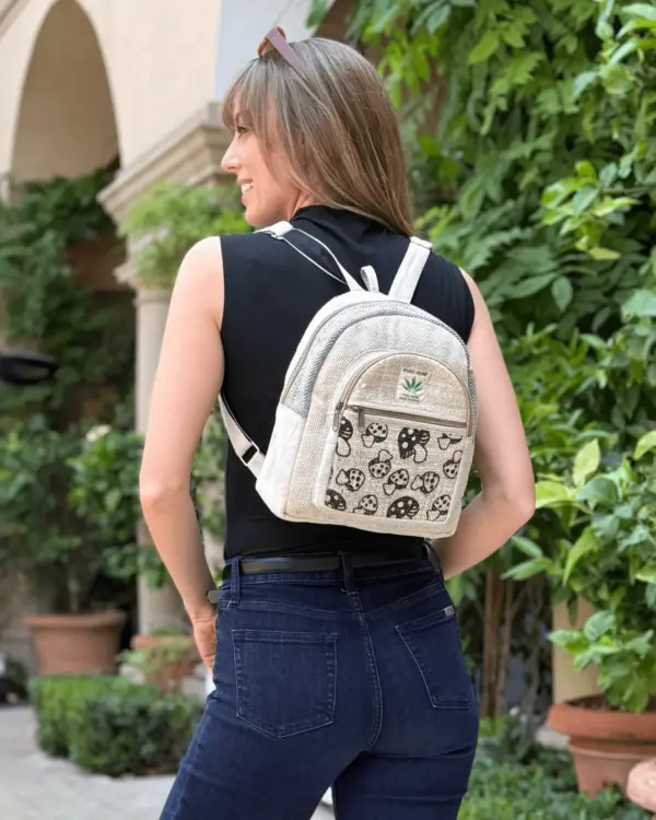 Kathmandu Collection Mini Hemp Mushroom Backpack - Image 6