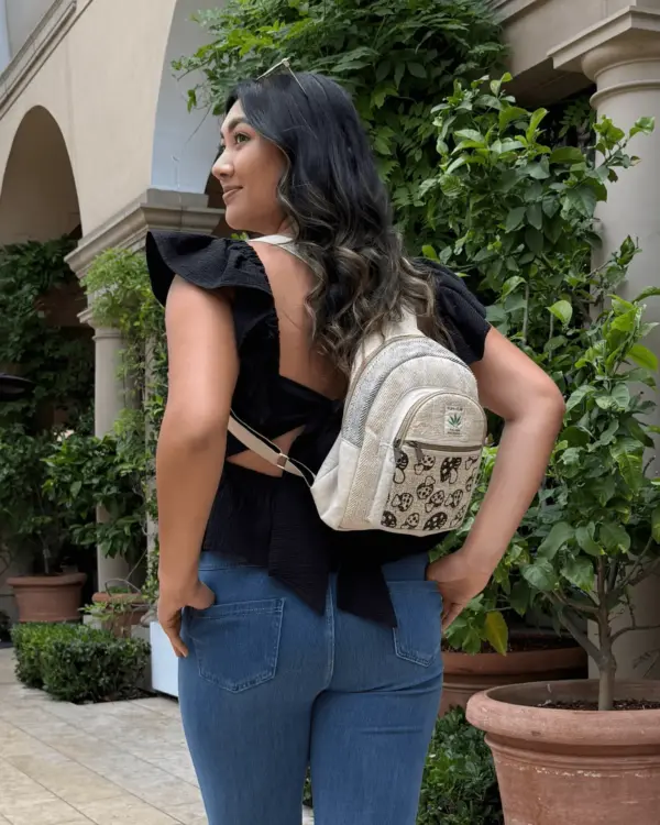 Kathmandu Collection Mini Hemp Mushroom Backpack - Image 9