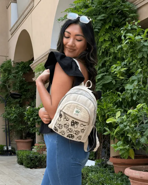 Kathmandu Collection Mini Hemp Mushroom Backpack - Image 10