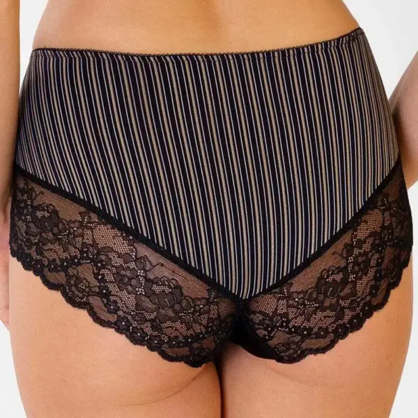 Lace Trim Full Brief Panty Rosme Gold Line
