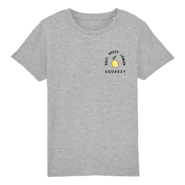 Easy Peasy Lemon Squeezy - Kid Organic Cotton Tee - Image 2