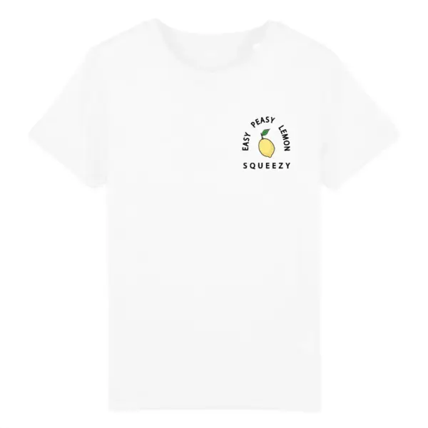 Easy Peasy Lemon Squeezy - Kid Organic Cotton Tee - Image 4