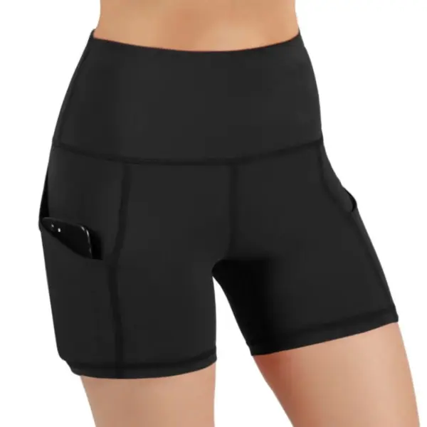 Jolie High-Waisted Athletic Shorts with Hip Pockets - Image 9