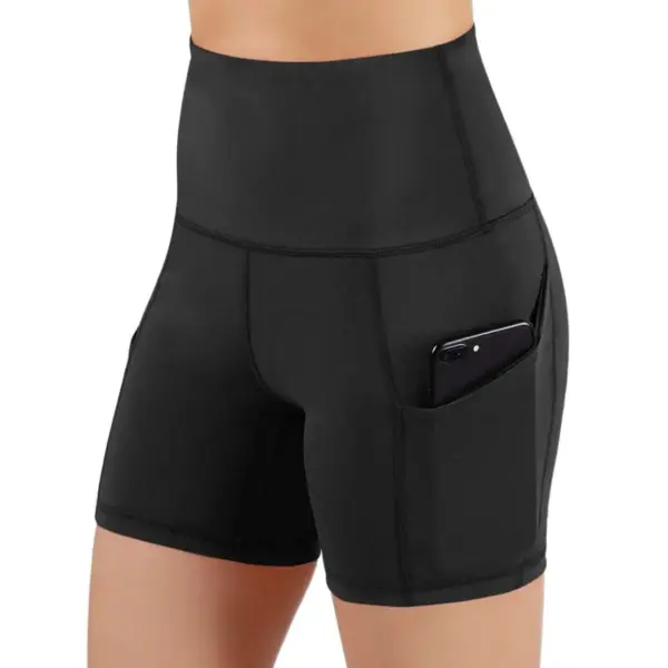 Jolie High-Waisted Athletic Shorts with Hip Pockets - Image 10