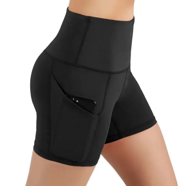Jolie High-Waisted Athletic Shorts with Hip Pockets - Image 11