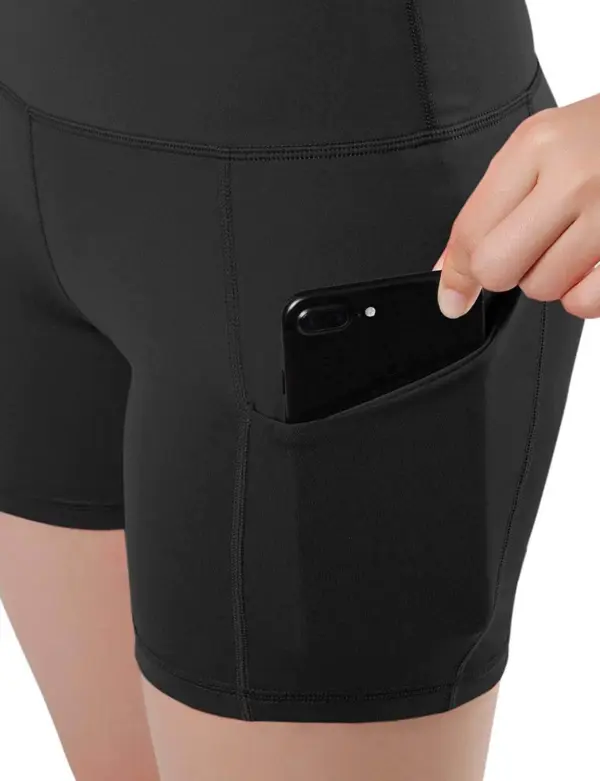 Jolie High-Waisted Athletic Shorts with Hip Pockets - Image 12