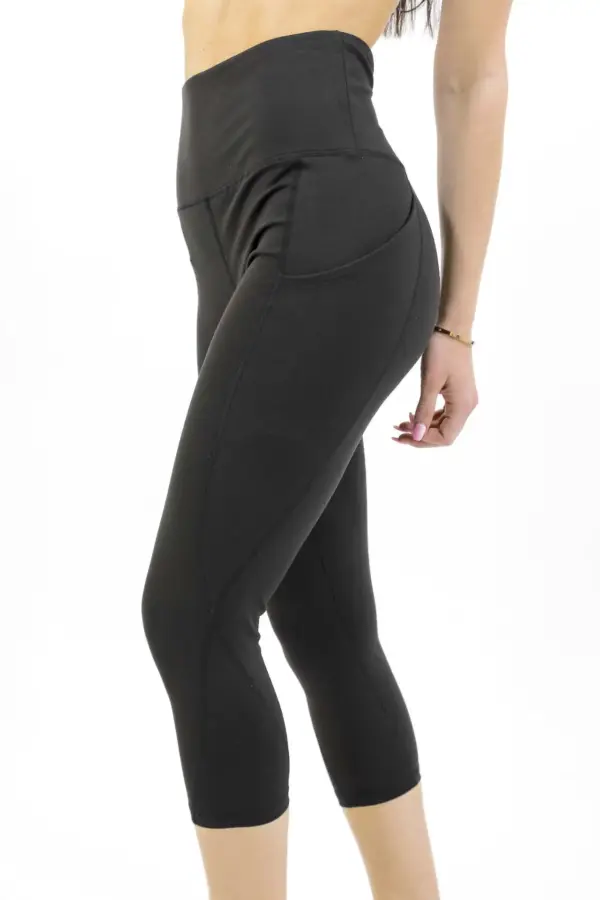 Seajoy Athletic High-Waisted Capri Leggings with Hip Pockets - Image 19