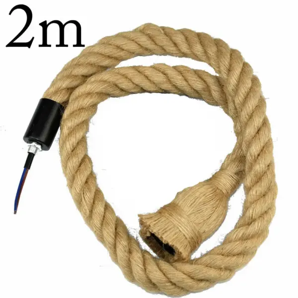 Industrial Twisted Rope Pendant Light holder~1225 - Image 12
