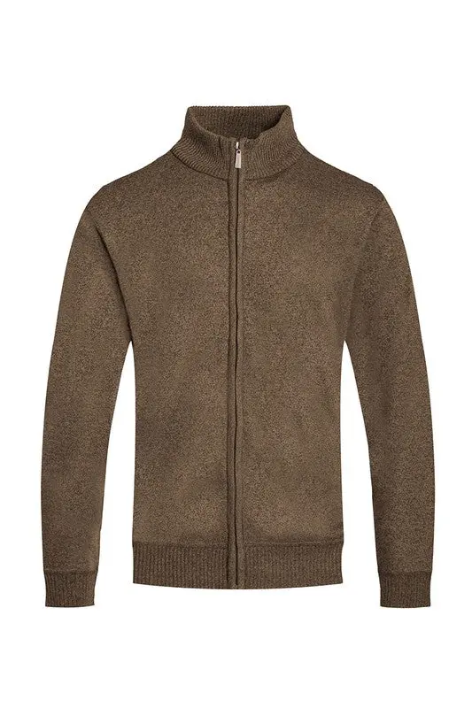Weiv Mens Solid Full Zip Sweater - Image 3