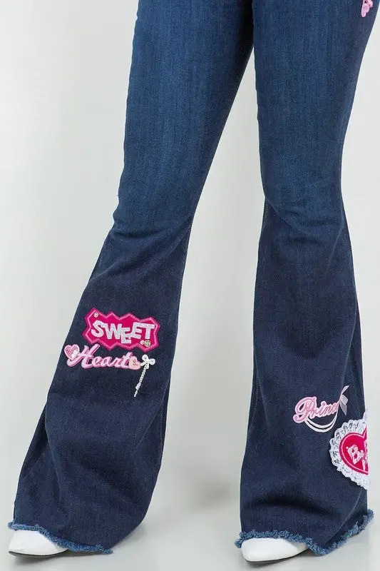 Sweet Heart Bell Bottom Jean- Inseam 32" - Image 5