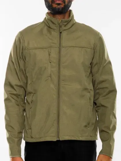 Mens Solid Soft Shell Storm Tech Jacket Coat