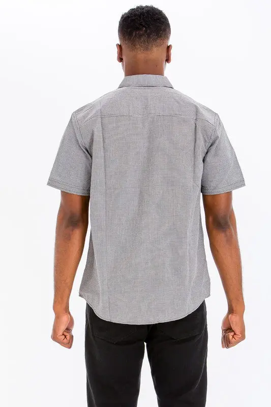 Mens Short Sleeve Button Down Shirt - Image 3