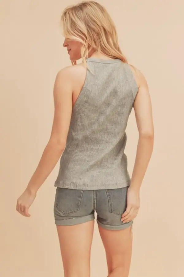 Aemi + Co Ribbed Round Neck Tank - Image 2