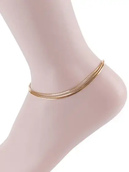 MINIMAL SNAKE PATTERN ANKLET