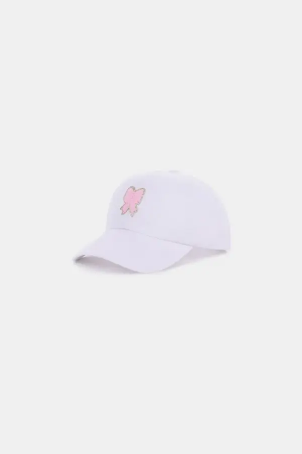 Zenana Ribbon Bow Chenille Patch Baseball Cap - Image 6