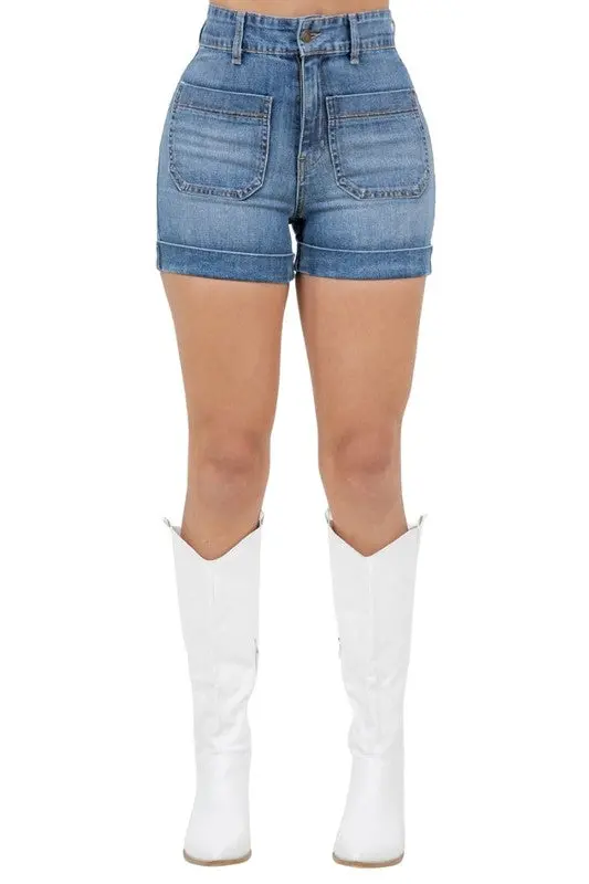 Willow Denim Short in Medium Wash