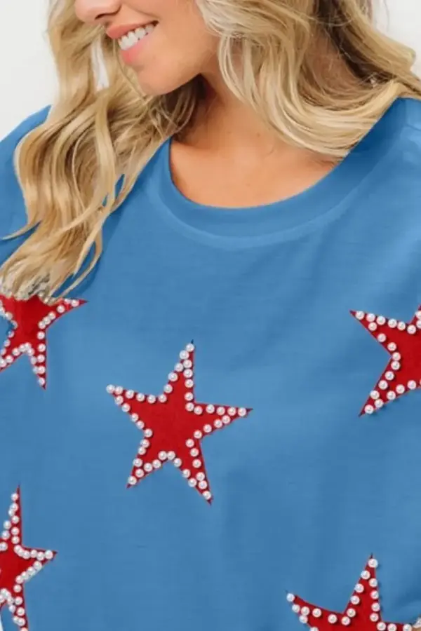 BiBi Fourth Of July Terry T-Shirt - Image 2