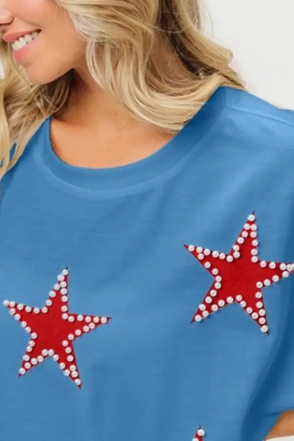 BiBi Fourth Of July Terry T-Shirt - Image 3