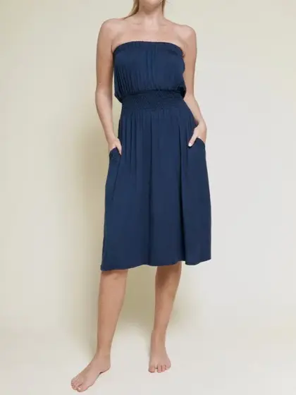 BAMBOO TUBE DRESS KNEE LENGTH