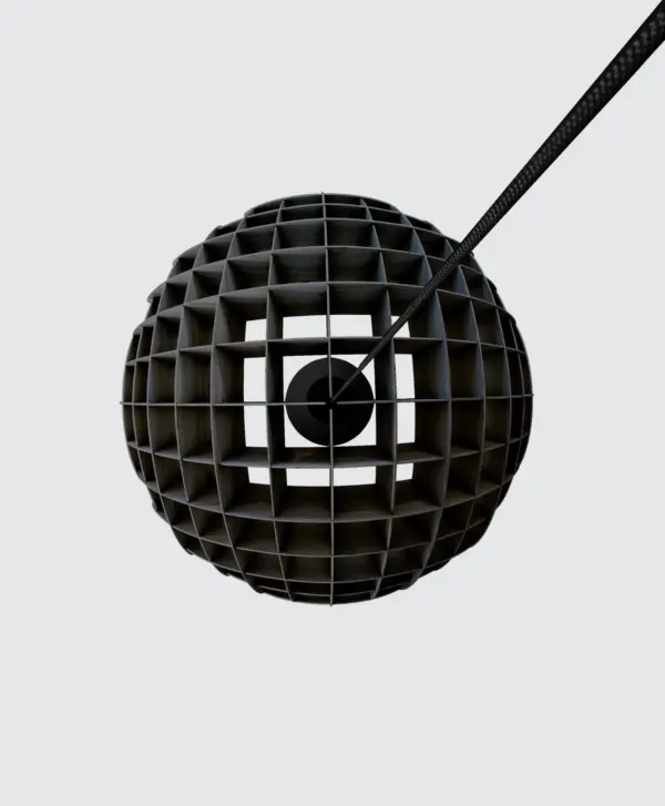 Arc Pendant Black Plywood - Image 3