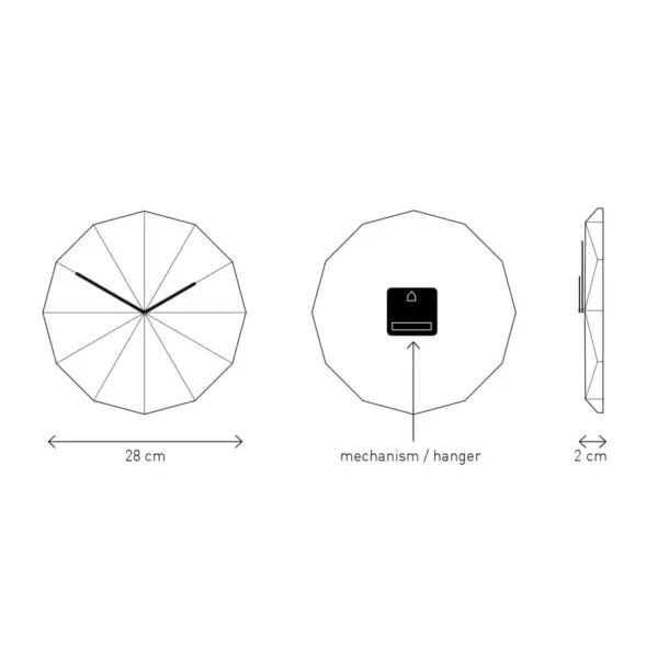 Delta Clock Smoked Oak - Image 10