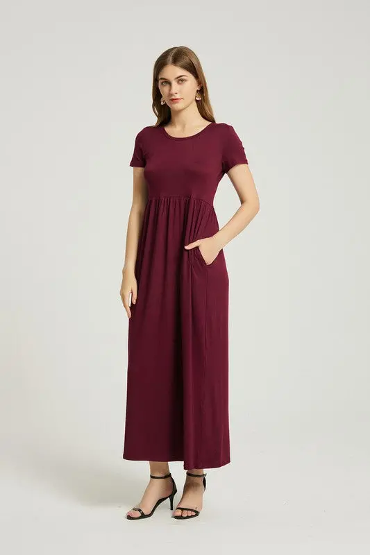 Women's Summer Casual Maxi Dress With Pocket - Image 2