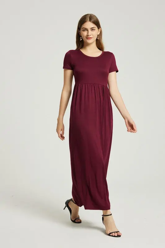 Women's Summer Casual Maxi Dress With Pocket - Image 3