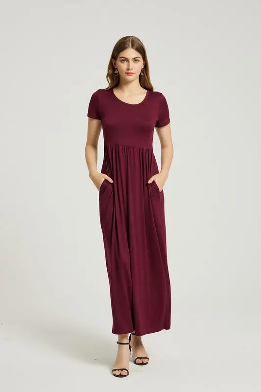 Women's Summer Casual Maxi Dress With Pocket - Image 4