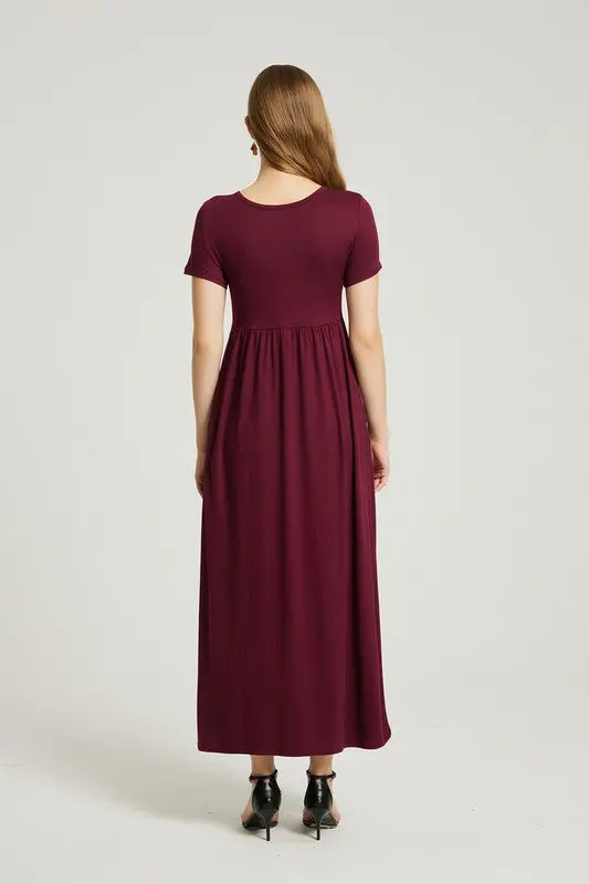 Women's Summer Casual Maxi Dress With Pocket - Image 6