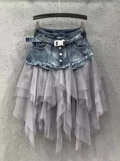 Denim tutu skirt