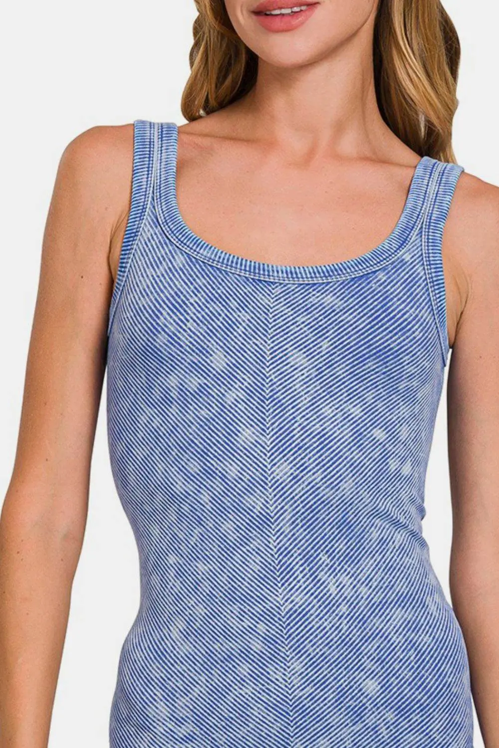 Zenana Ribbed Scoop Neck Tank - Image 2
