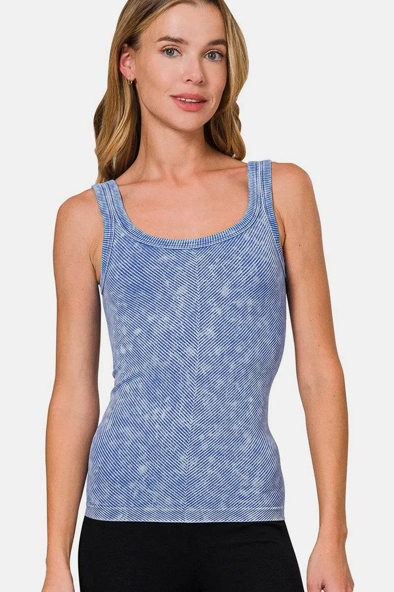 Zenana Ribbed Scoop Neck Tank - Image 3