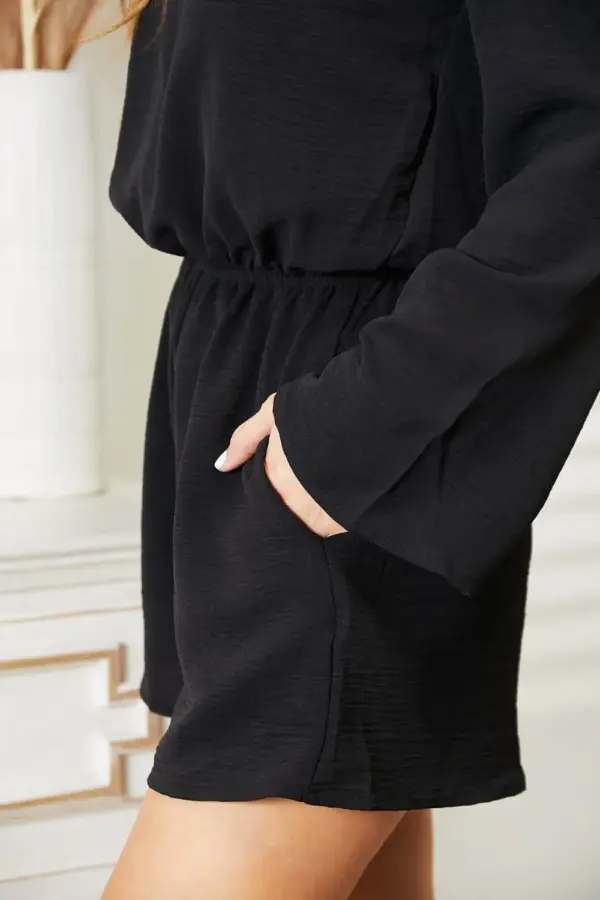 Culture Code Full Size Open Back Romper with Pockets - Image 13