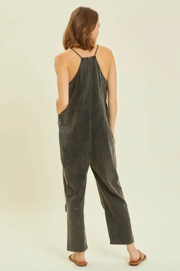 HEYSON Full Size Mineral-Washed Oversized Jumpsuit with Pockets - Image 2