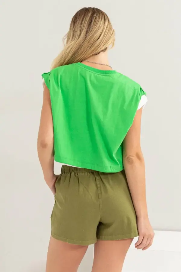 HYFVE Drawstring Hem Crop Top - Image 2