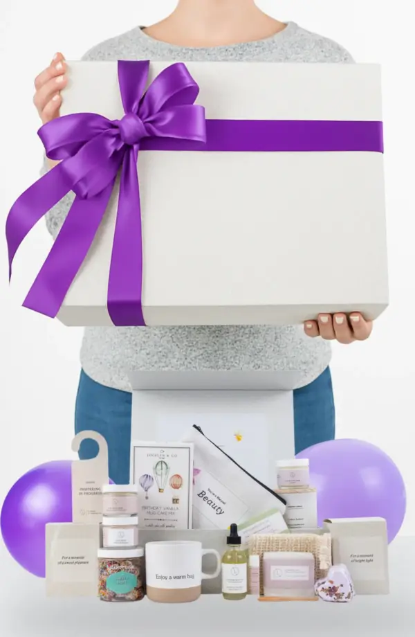Birthday Gift Basket, Pampering Birthday Gift Box - Image 2