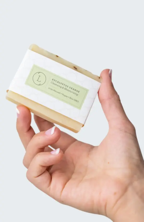 2x Eucalyptus Natural Handmade Soap Bar, Fresh Cold Process Soap - Image 2