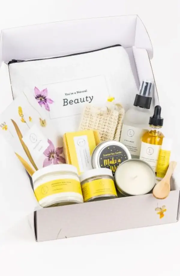 Citrus Care Package, Handmade Natural Bath and Body Gift Box - Image 2