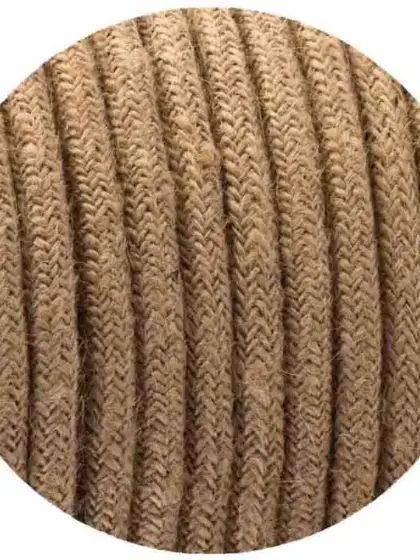 Hemp Rope 2 Core Round Electric Cable ~1212
