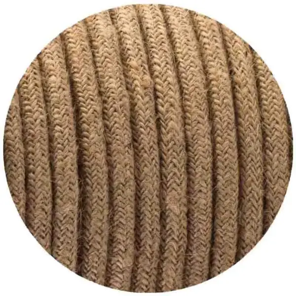 Hemp Rope 2 Core Round Electric Cable ~1212